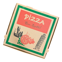 Bild von Pizzakarton (33x33 cm) - Kraft